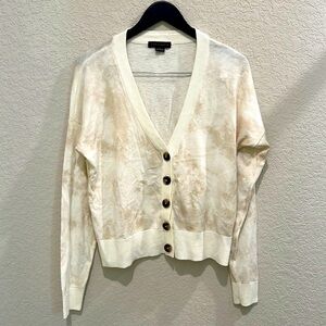 Cream Tie dye cardigan size S